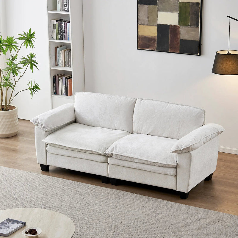 Luxury Chenille Upholstered Loveseat Couch by HouseOfZazla