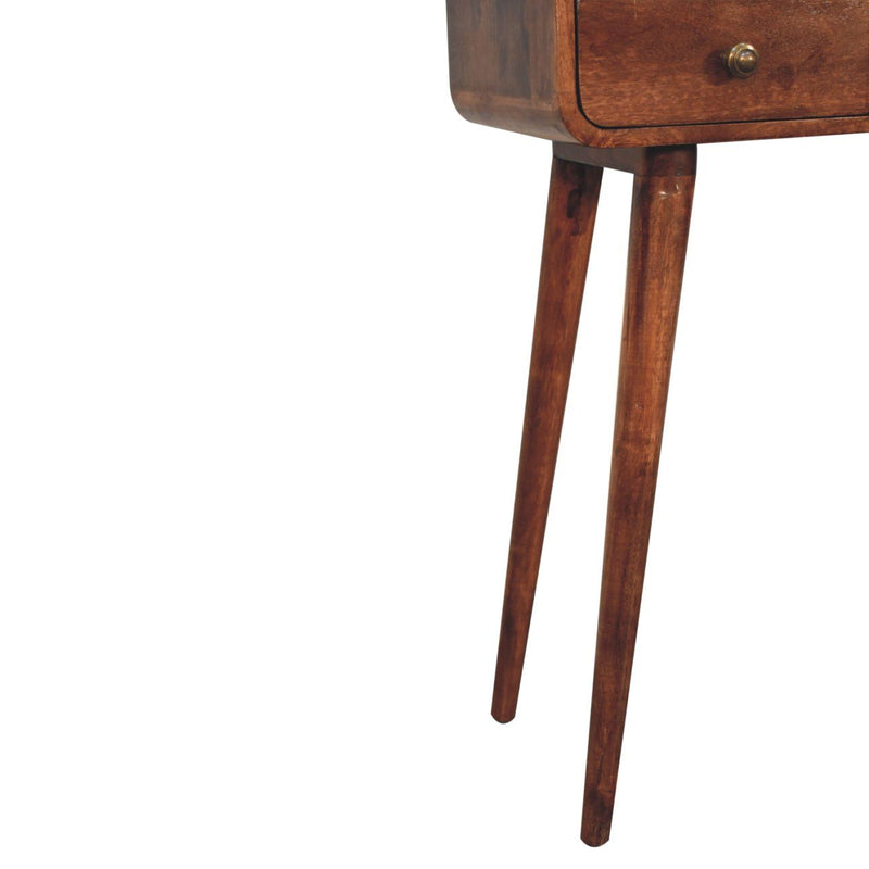 Solid Wood Curved Console Table by HouseOfZazla
