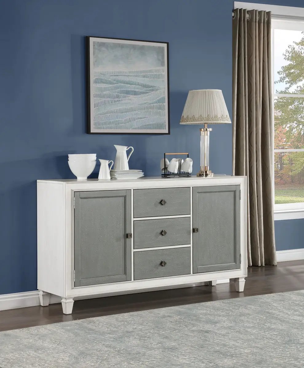 Katia - Server - Gray / White by Unique Piece Furniture