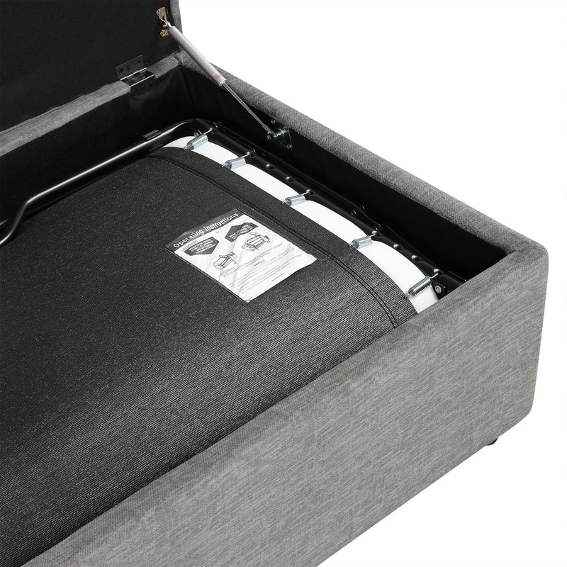 Twin Size Folding Ottoman Sleeper Bed With Mattress Convertible Guest Bed by HouseOfZazla