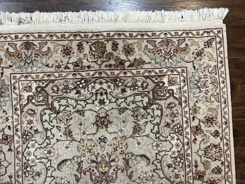 Sino Persian Rug 2.5 x 4, Hand Knotted Oriental Carpet, Small Persian Rug, Floral Medallion, Wool, Vintage by Jewel Rugs