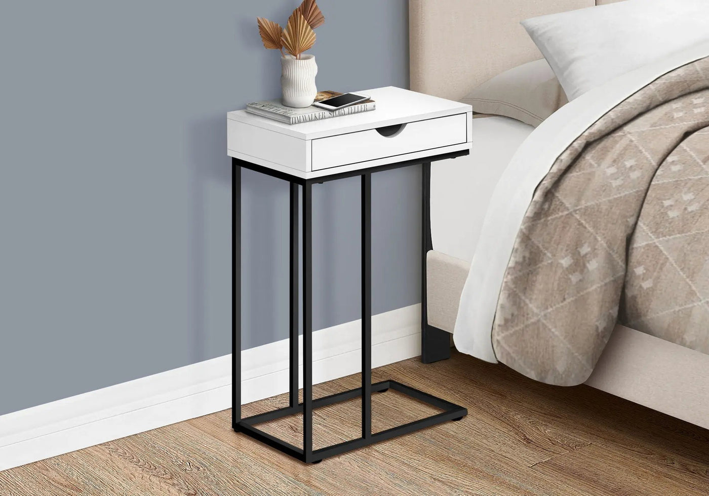 Accent Table, C - Shaped Contemporary & Modern Versatile Design by Unique Piece Furniture