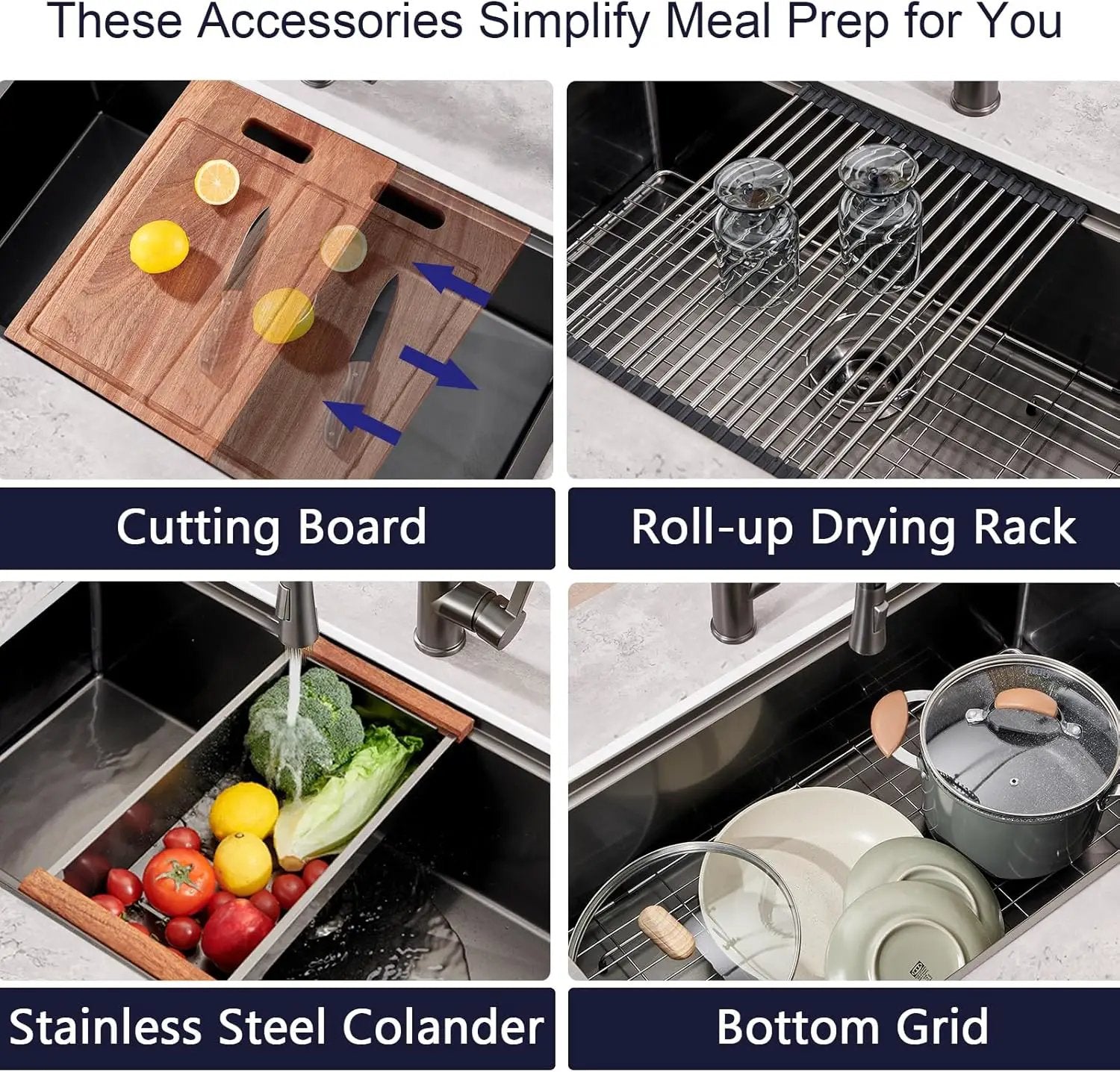 33 Gunmetal Undermount Kitchen Sink by HouseOfZazla