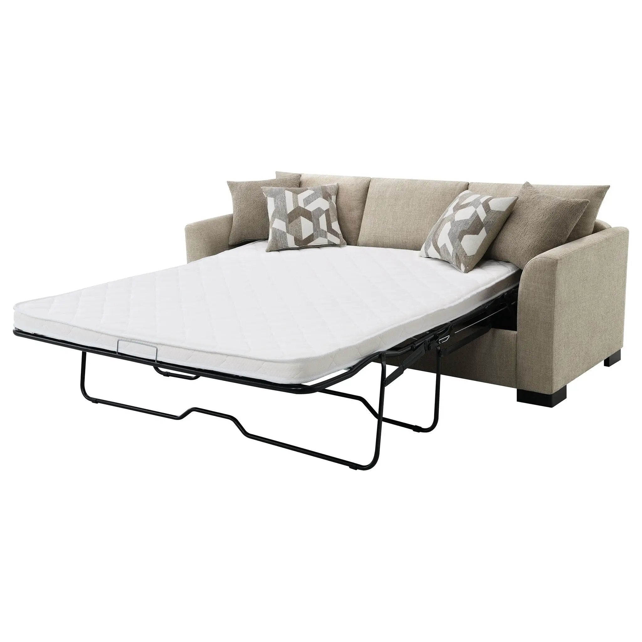 Storey Upholstered Sleeper Sectional Chaise Sofa Camel by Unique Piece Furniture