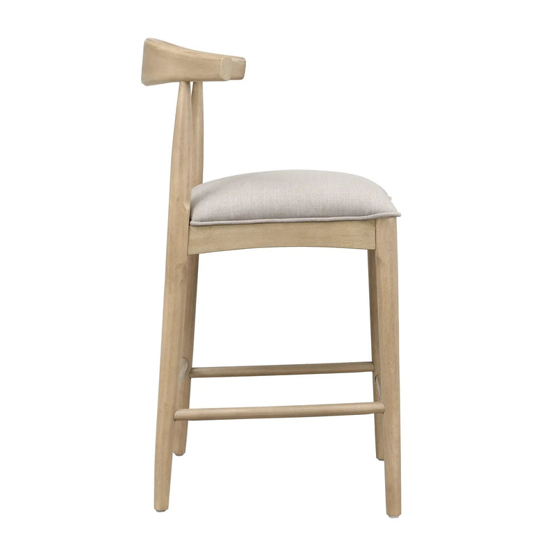 Counter Stool in Pebble Fabric (Set of 2) by HouseOfZazla