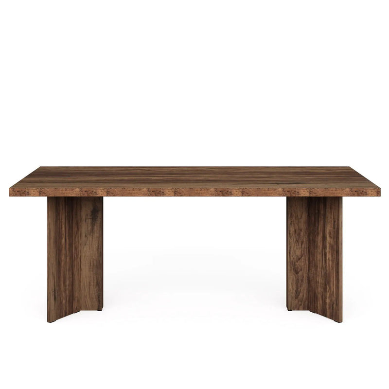 Executive Desk, Vintage Computer Workstation With Thickened Tabletop