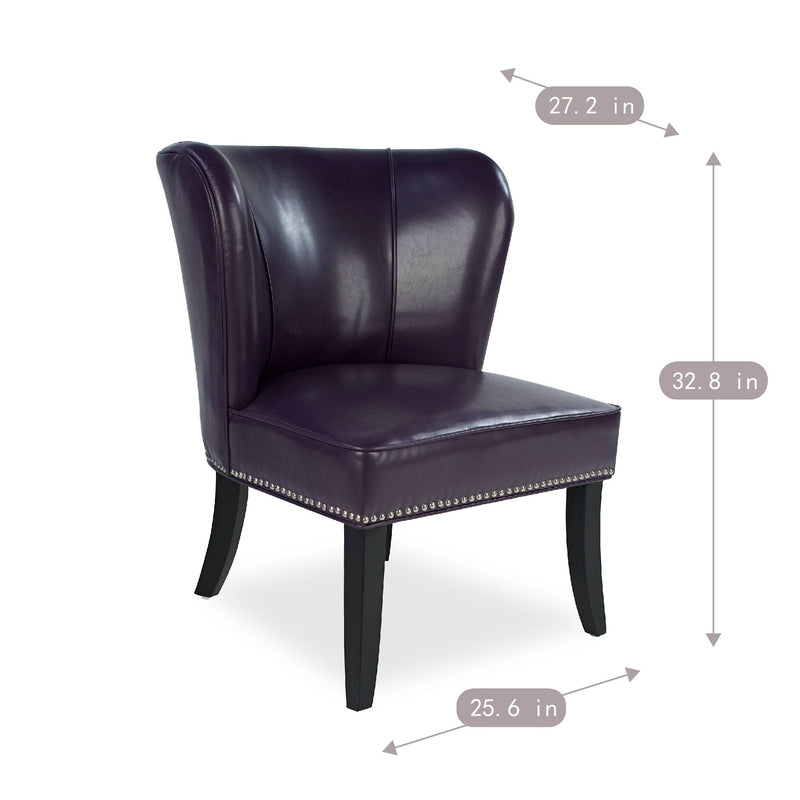 Accent Chair For Living Room - Purple by HouseOfZazla