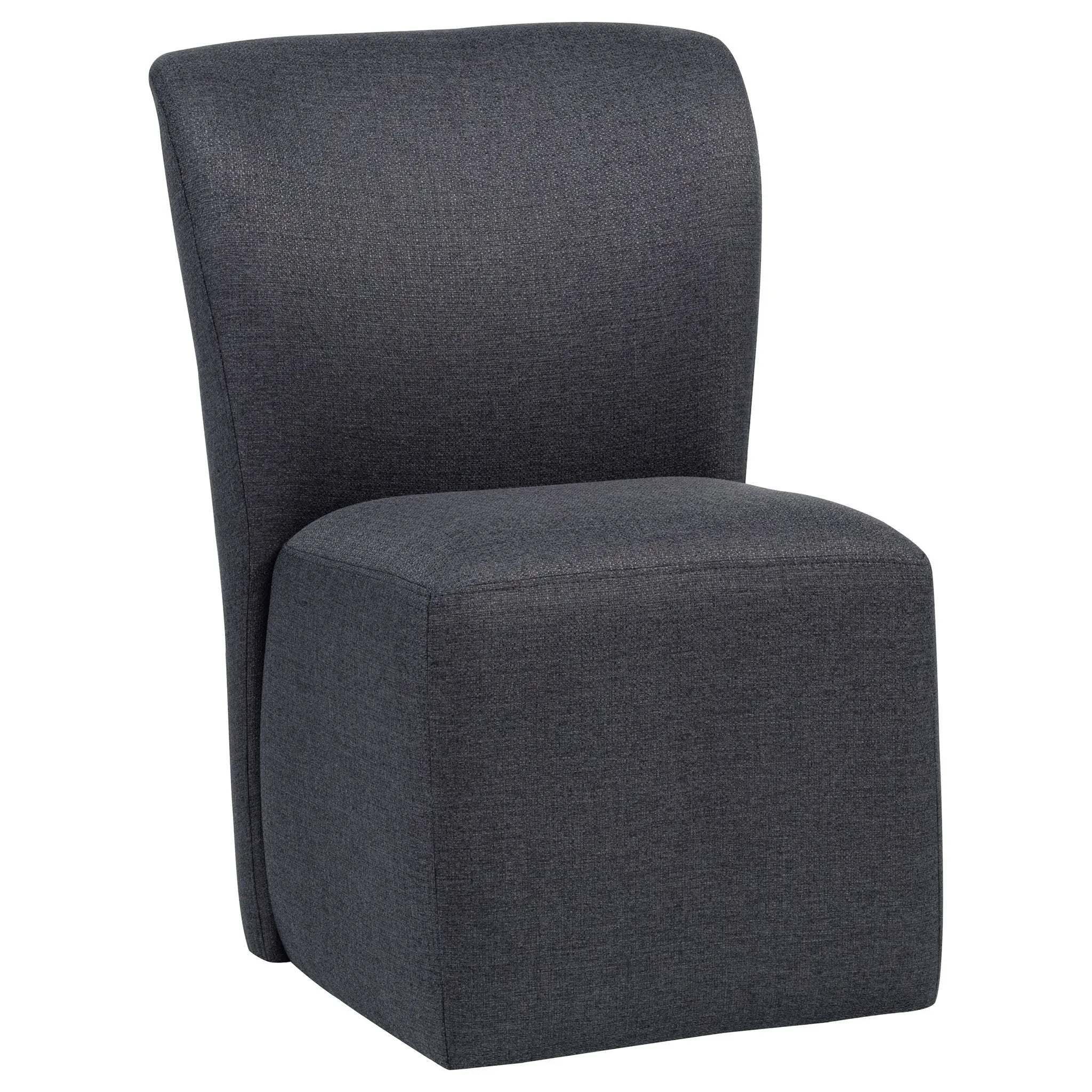 Jaelynn Upholstered Parsons Dining Side Chair Charcoal (Set of 2) by Unique Piece Furniture