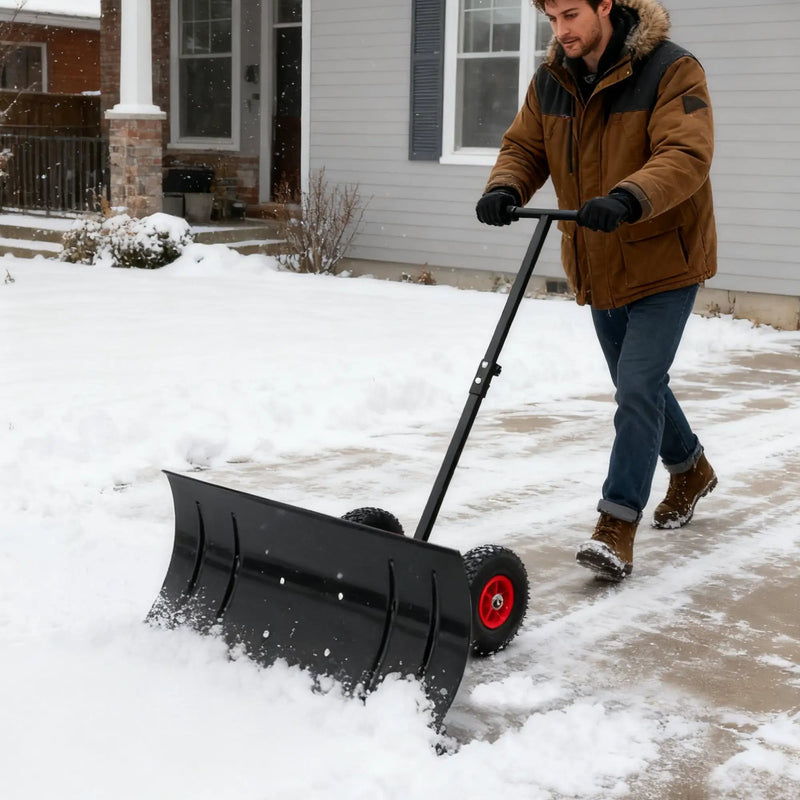 30" Wide Metal Snow Pusher by HouseOfZazla