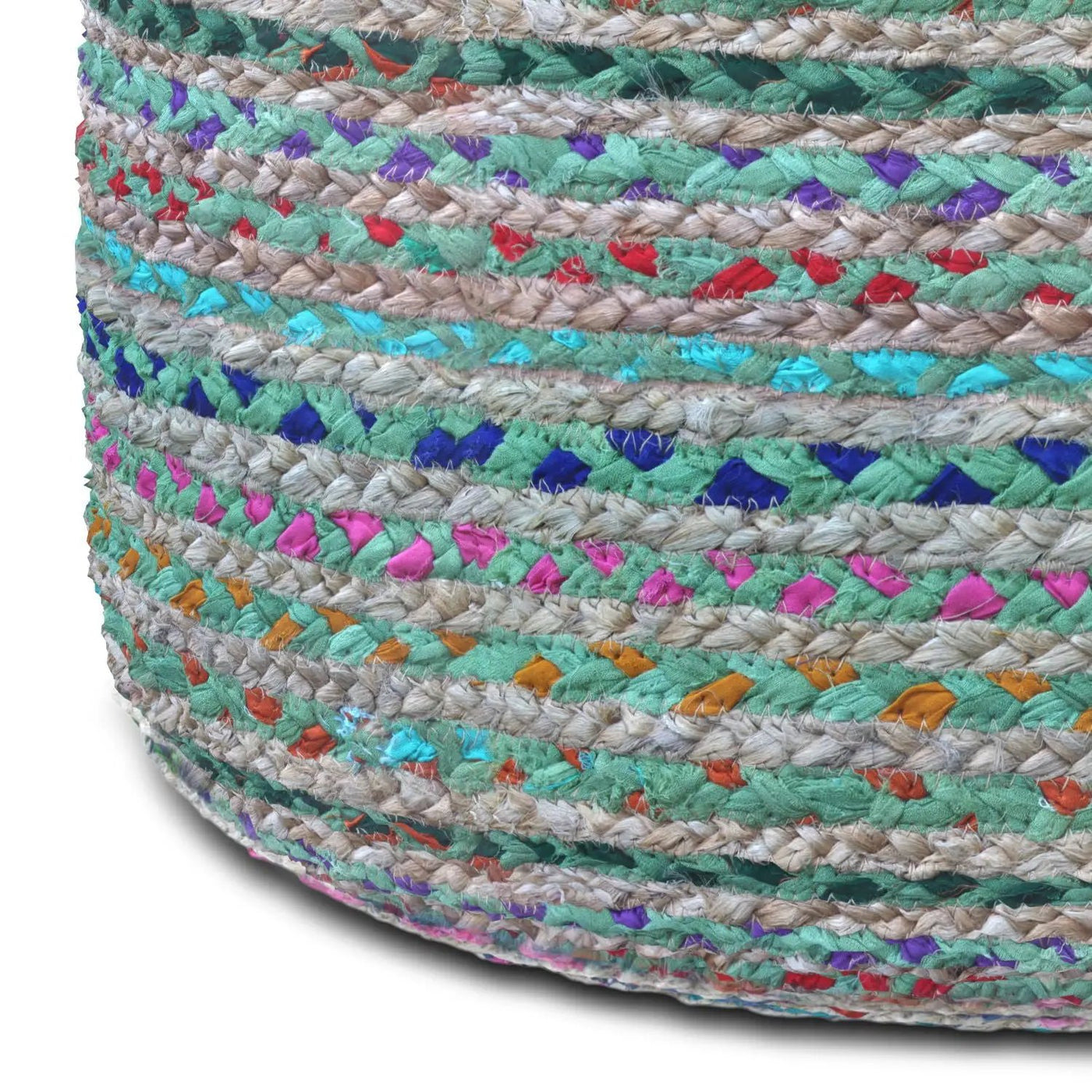 Margo - Handcrafted Round Pouf by HouseOfZazla