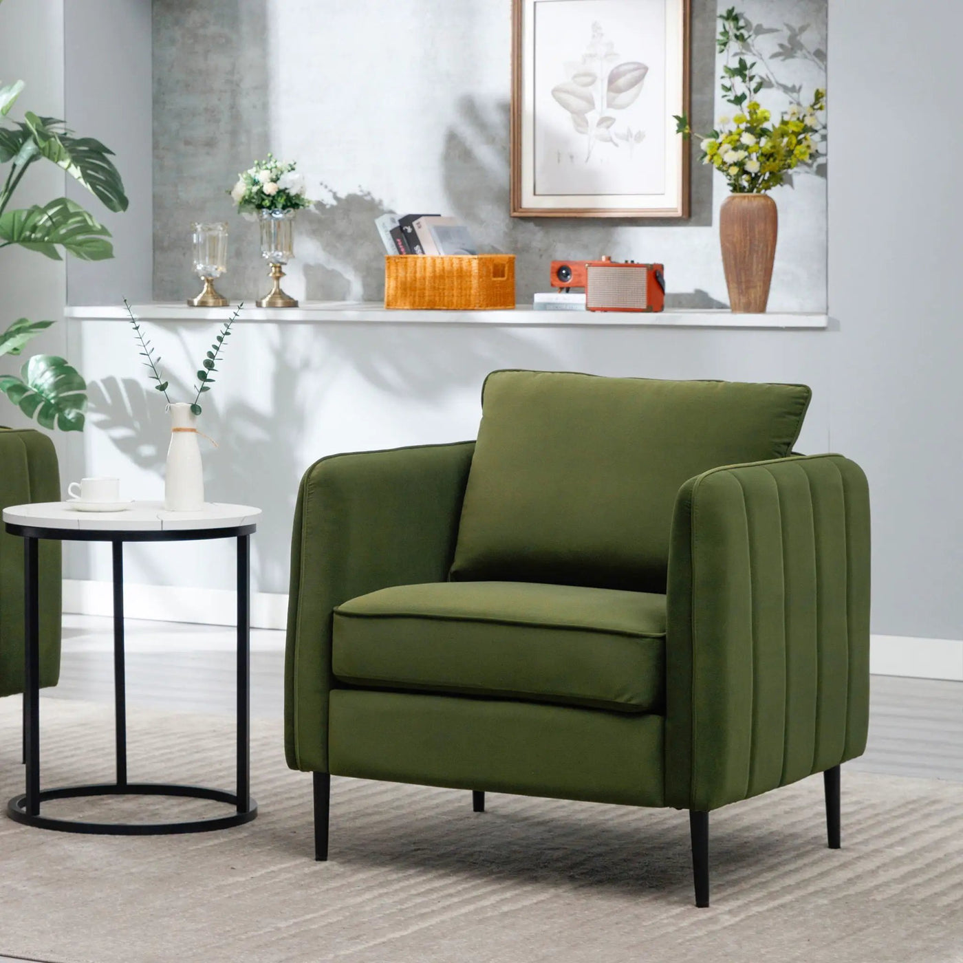 Accent Chair With Pillow For Living Room by Unique Piece Furniture