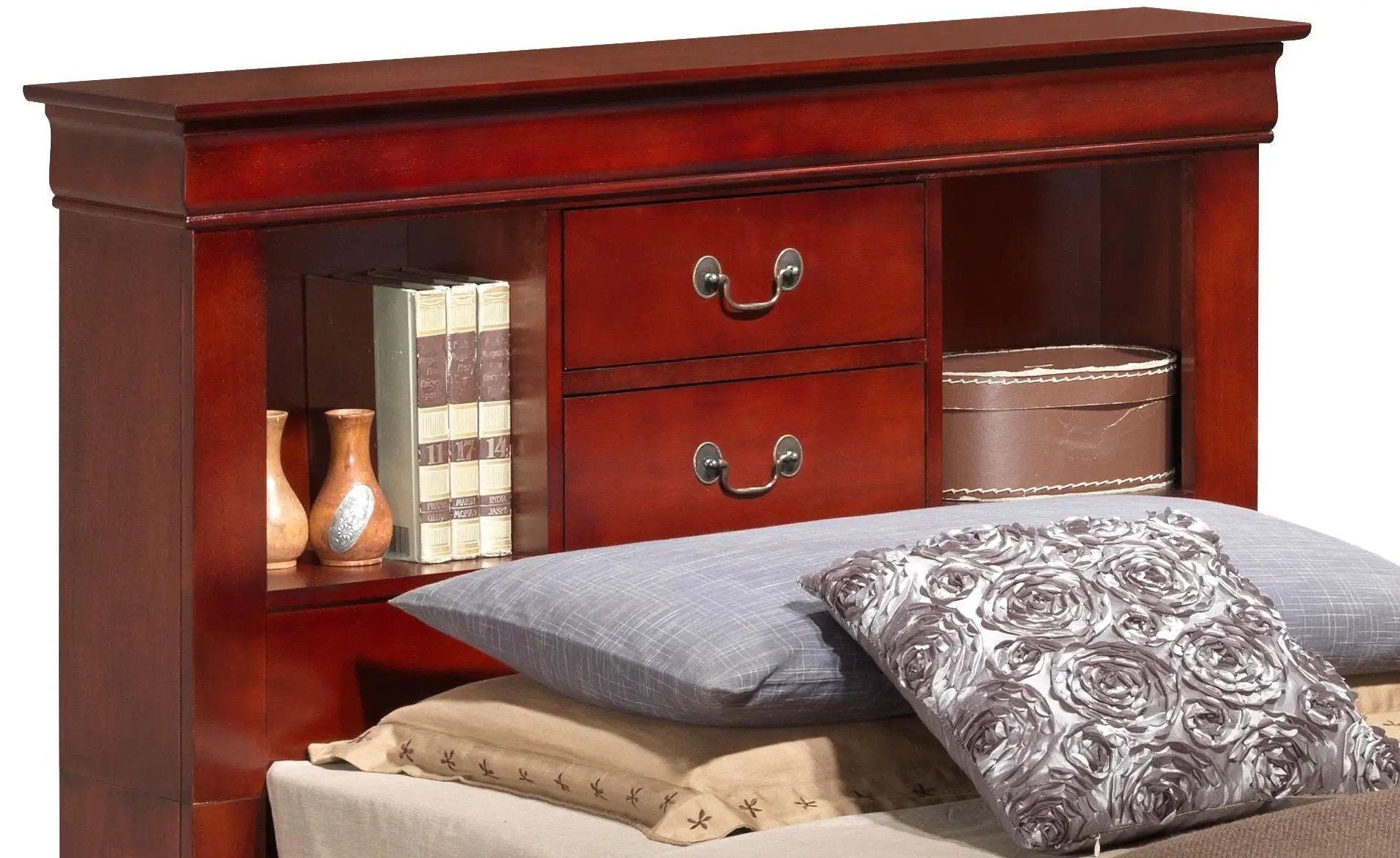 Traditional Style Bookcase Storage Bed by Unique Piece Furniture