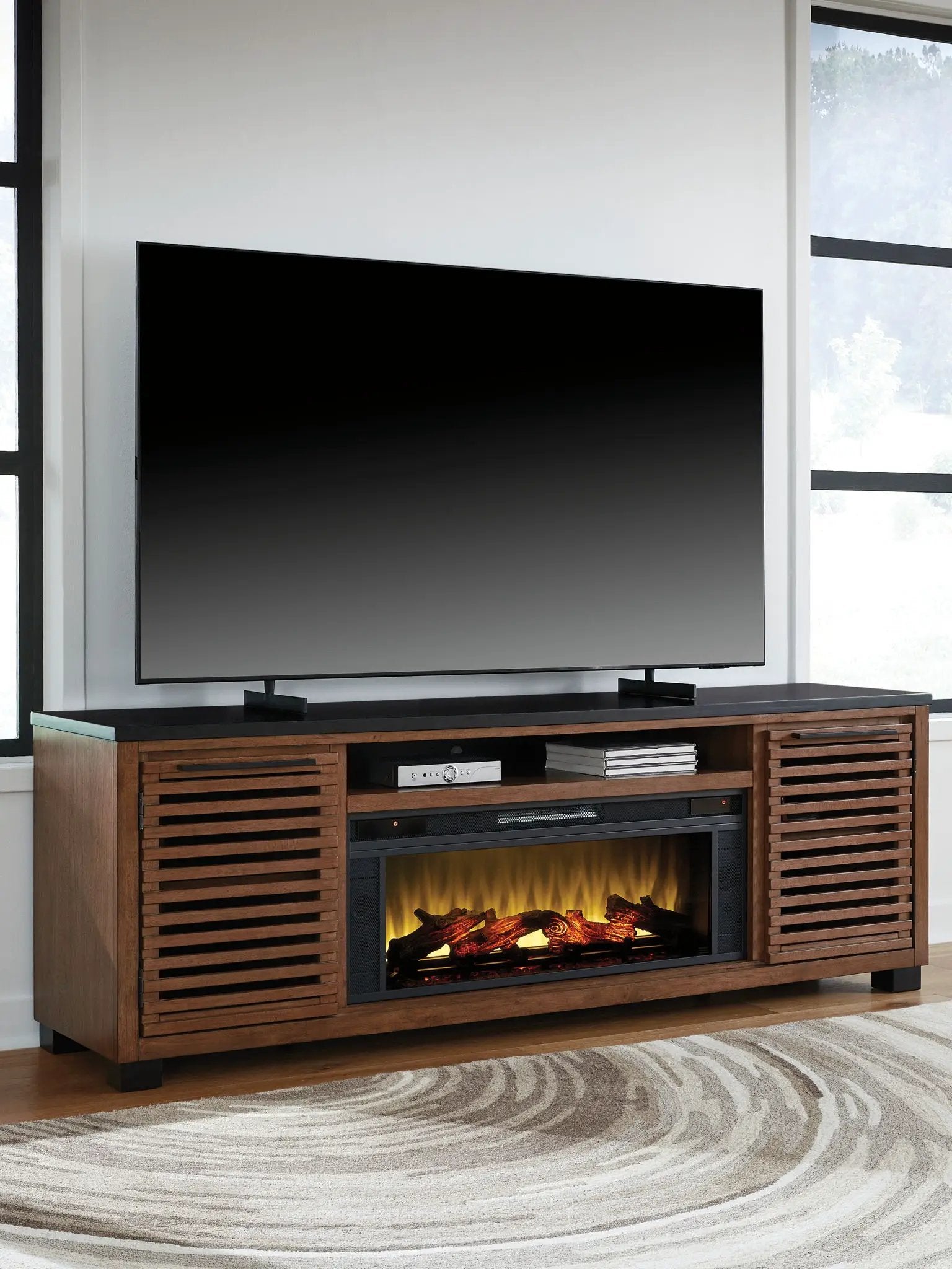Kallari - TV Stand With Fireplace Option by Unique Piece Furniture
