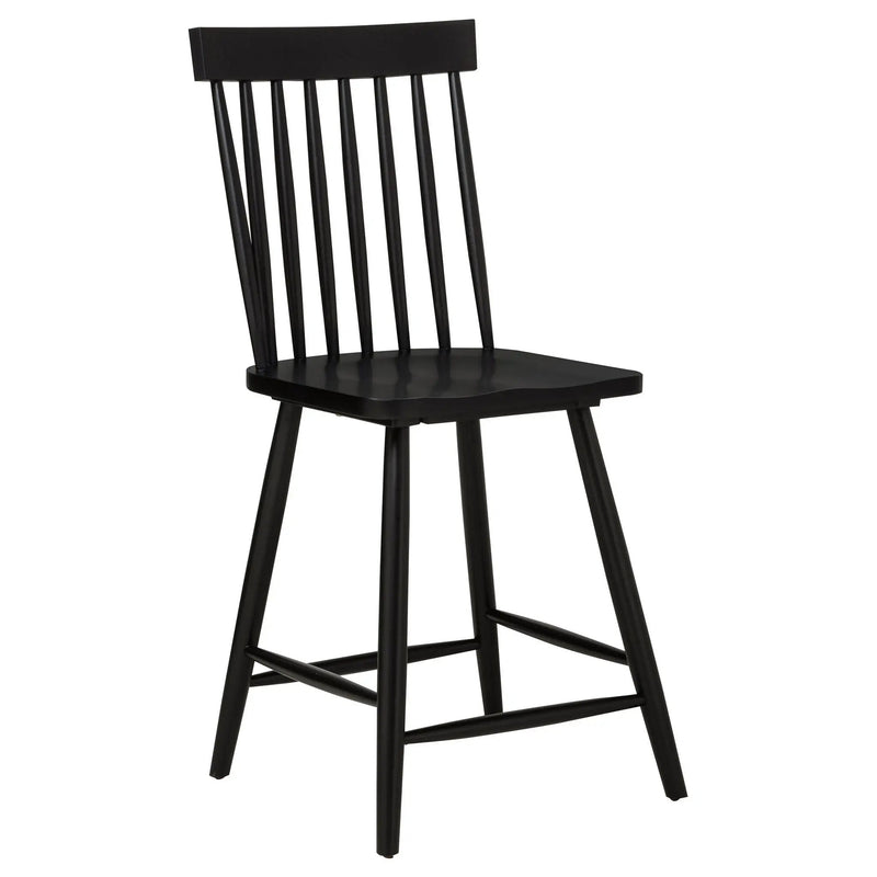 Andrews 5-piece Round Counter Dining Set Light Ash and Black by Unique Piece Furniture