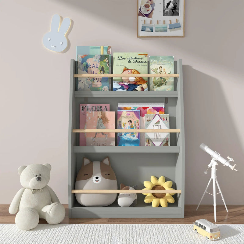 3 Tier Book Shelf, Compact Storage For Bedrooms by Unique Piece Furniture