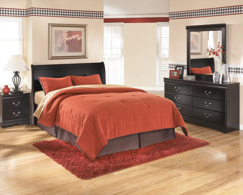 Huey Vineyard - Queen Sleigh Headboard - Black by Unique Piece Furniture