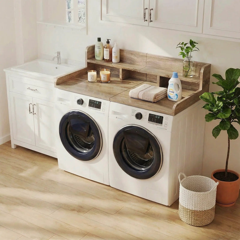 Washer Dryer Countertop with Non-Slip Pads, 54" x 27.5" by HouseOfZazla