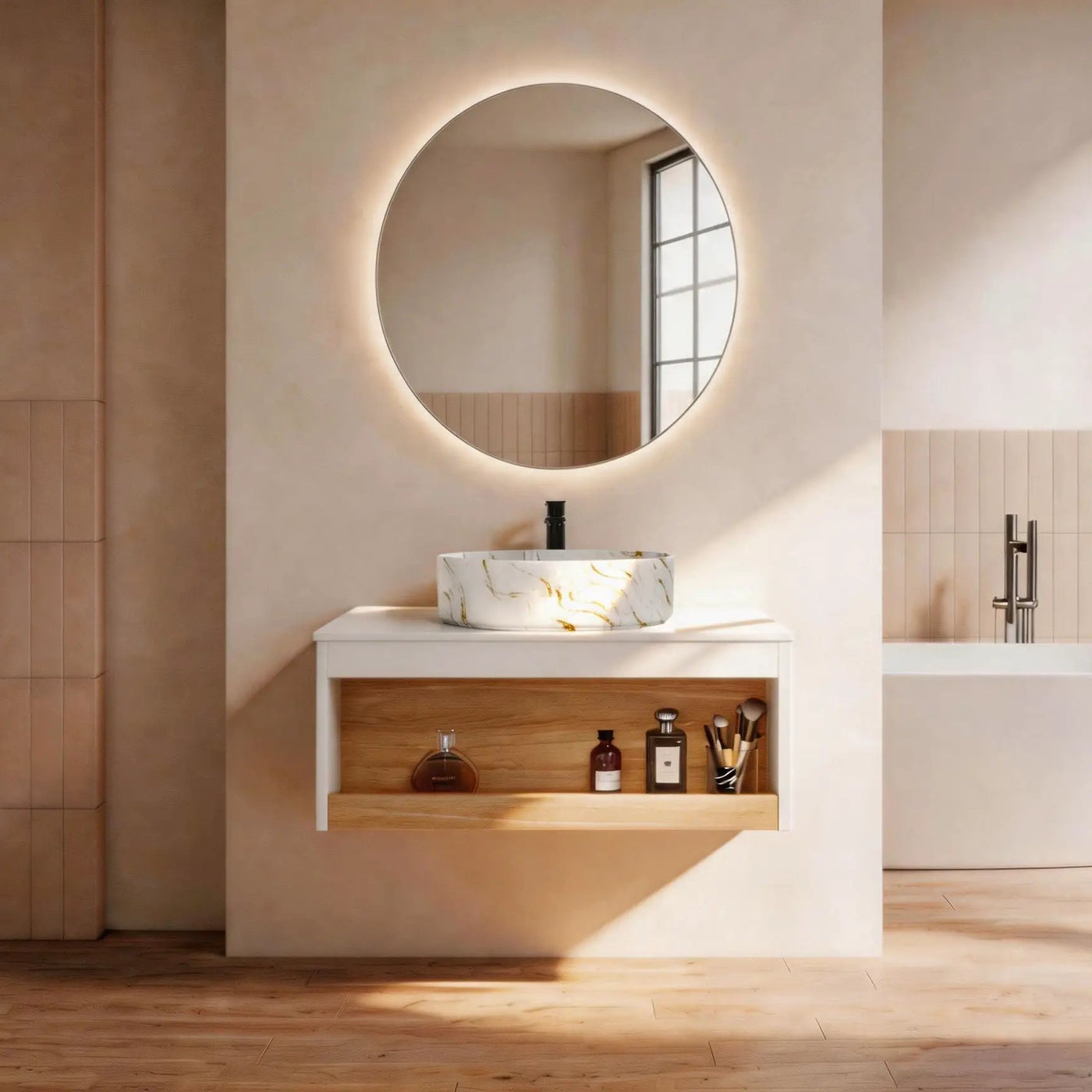 Floating Bathroom Vanity With Vessel Sink by Unique Piece Furniture