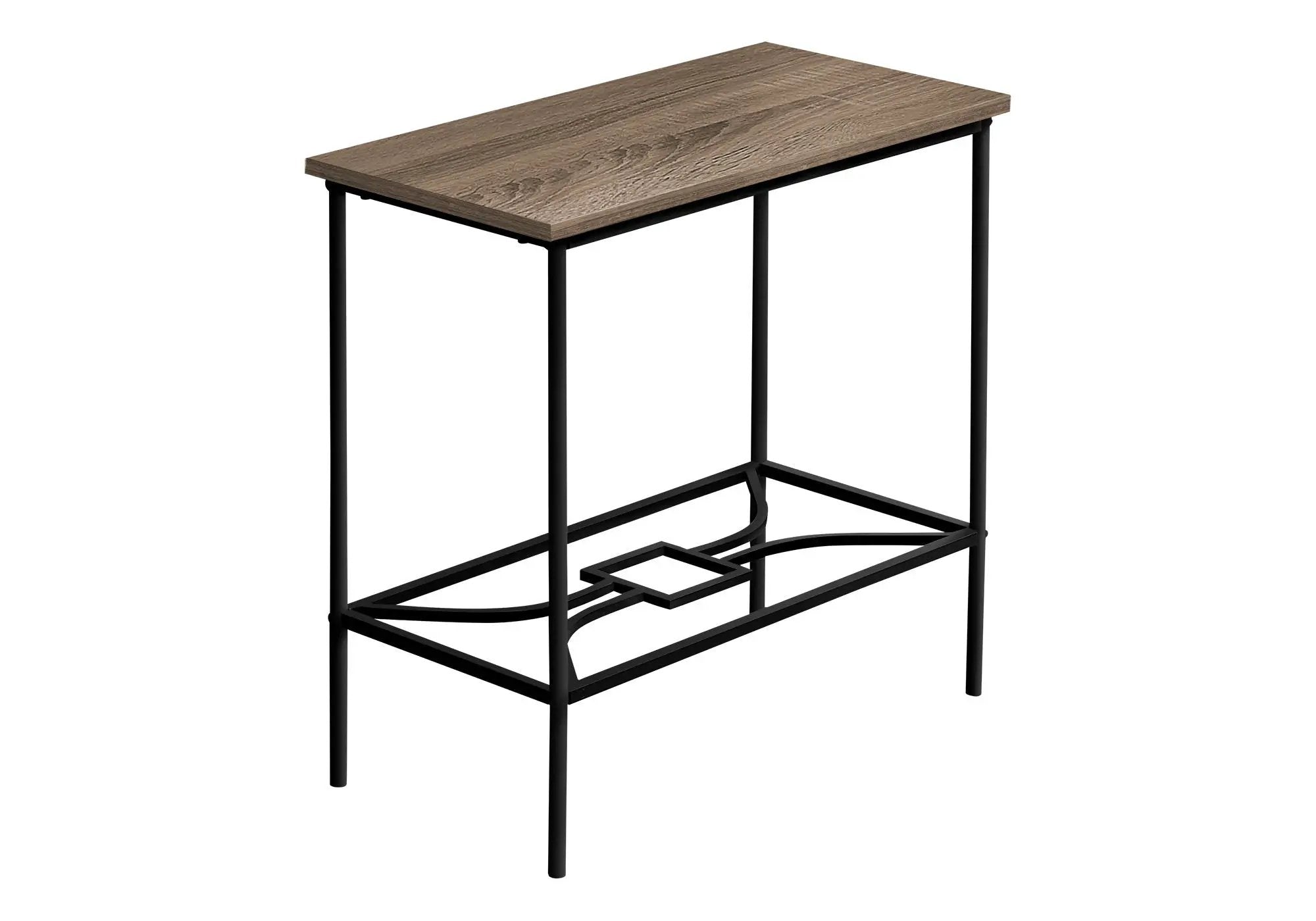 Accent Side Table, Narrow, Small, 2 Tier, Elegant Design by Unique Piece Furniture