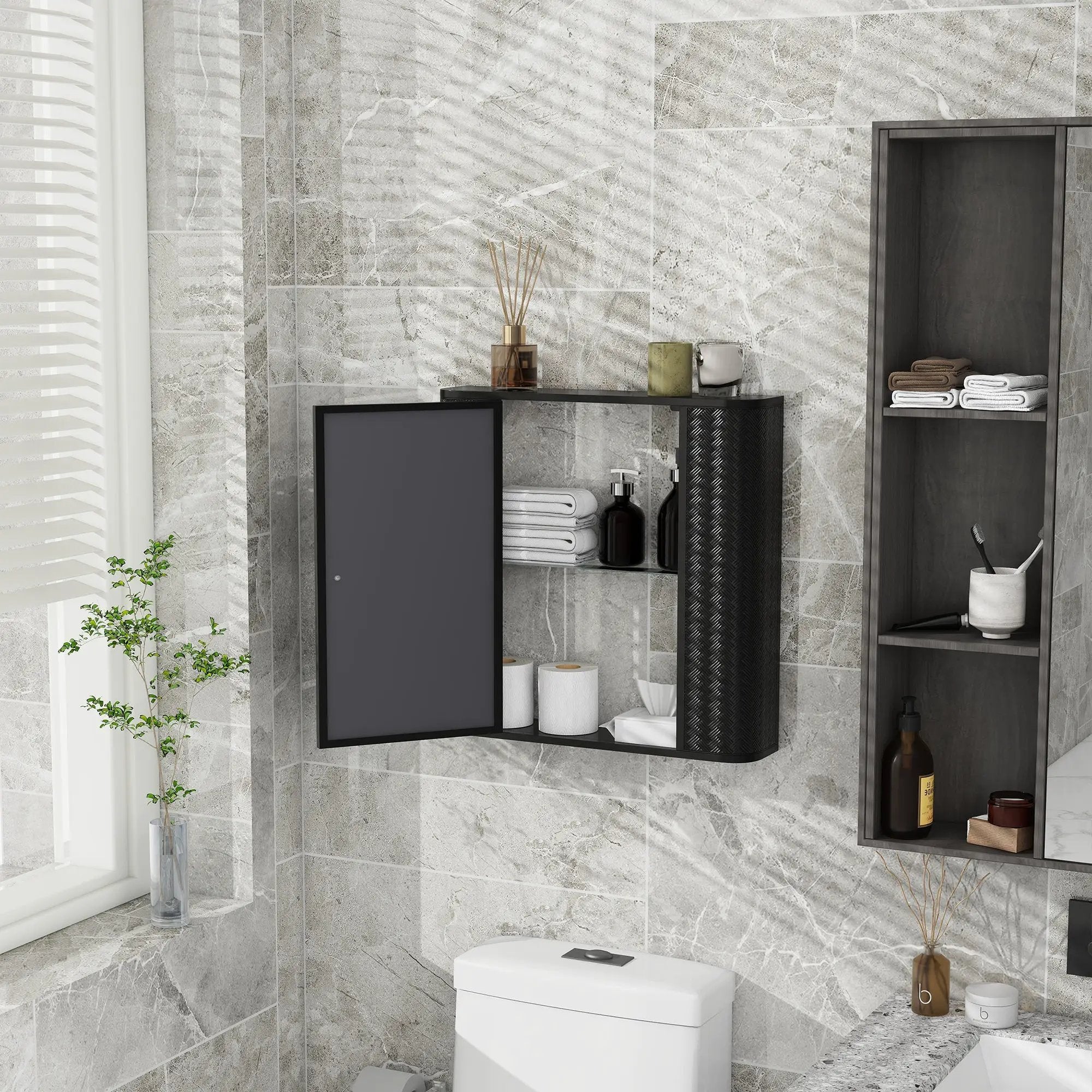 Wall-Mounted Bathroom Cabinet with Mirror by HouseOfZazla