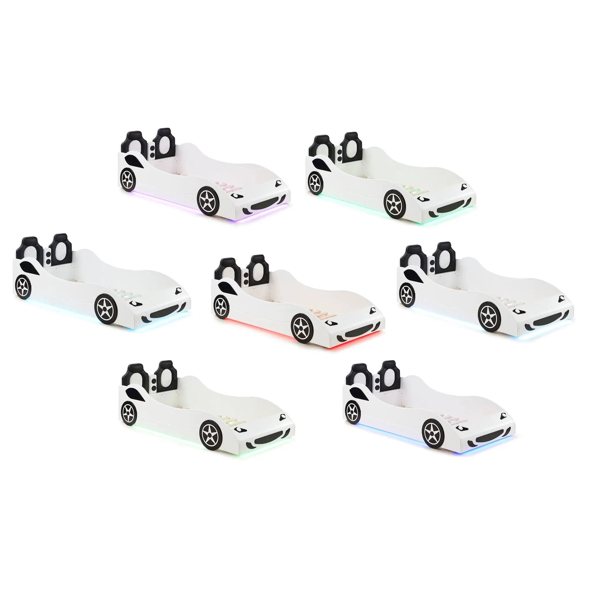 Solana - Race Car Bed With Underglow Lights by HouseOfZazla