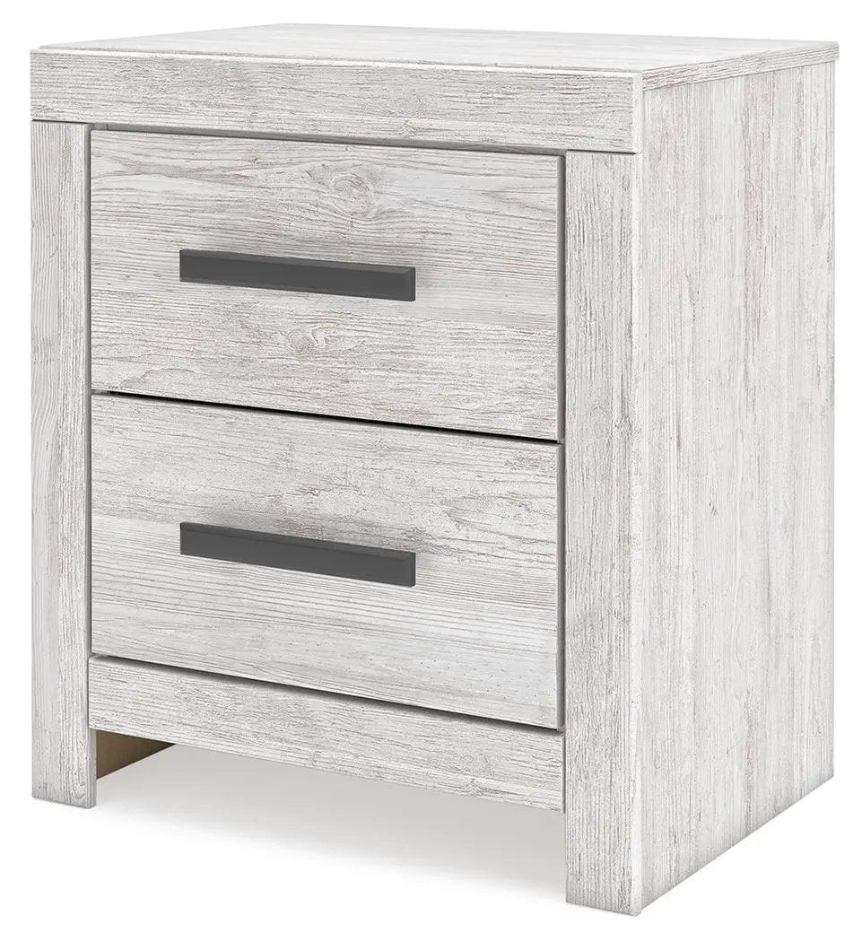 Cayboni - Two Drawer Night Stand - Whitewash by Unique Piece Furniture