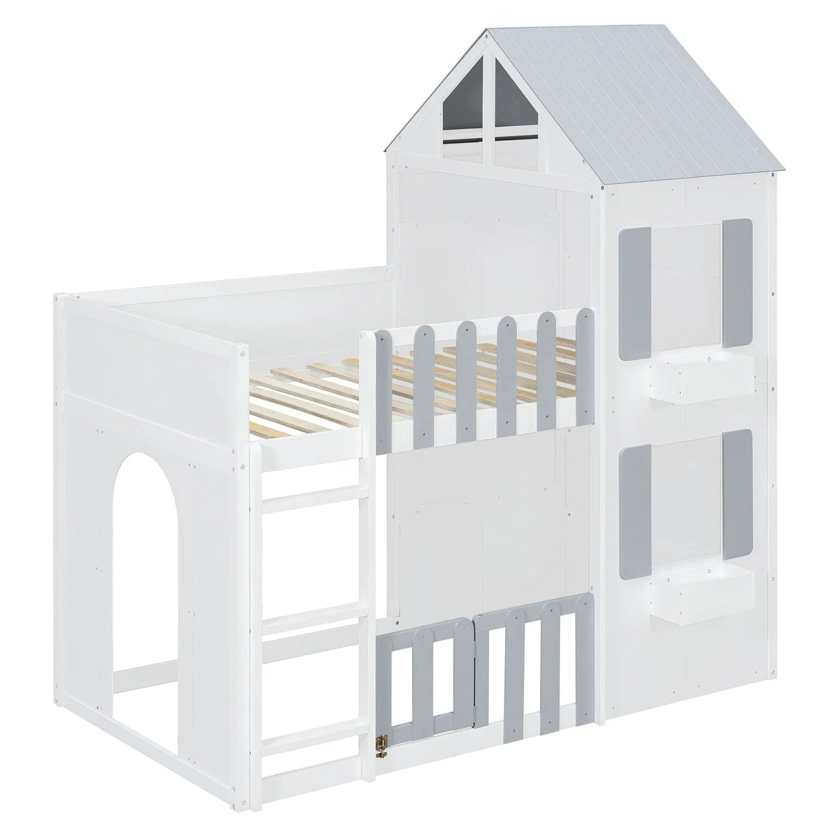 Twin Over Twin House Bunk Bed by HouseOfZazla