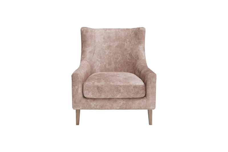 Hi Back Accent Chair - Light Brown by Unique Piece Furniture