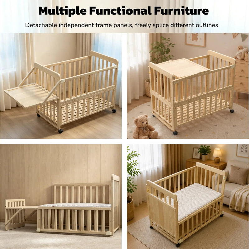Solid Wood Baby Bassinet by HouseOfZazla