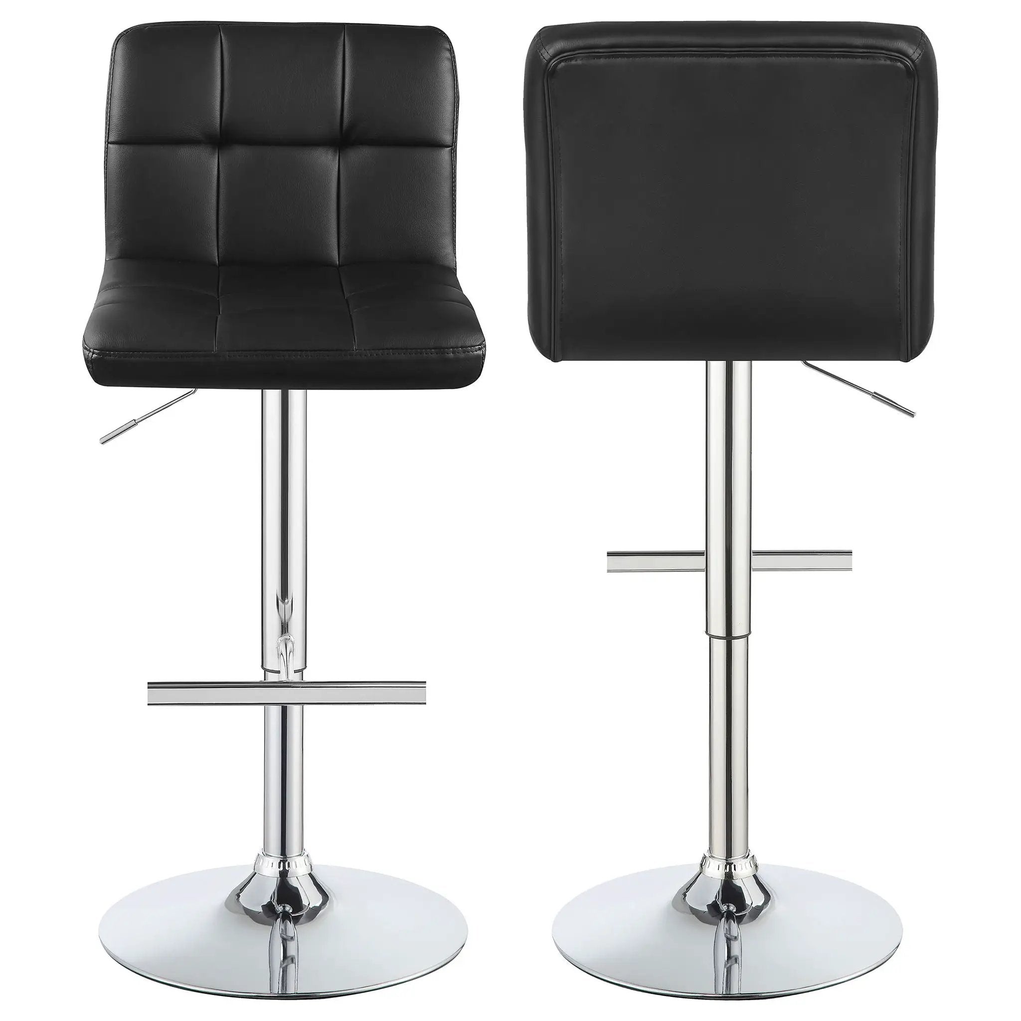 Adjustable Bar Stool (Set of 2) - Black by HouseOfZazla