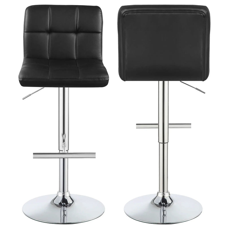 Adjustable Bar Stool (Set of 2) - Black by HouseOfZazla