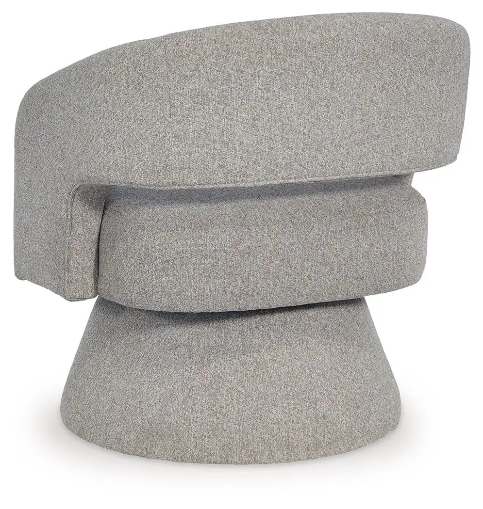 Nashkins - Swivel Accent Chair - Pebble by Unique Piece Furniture