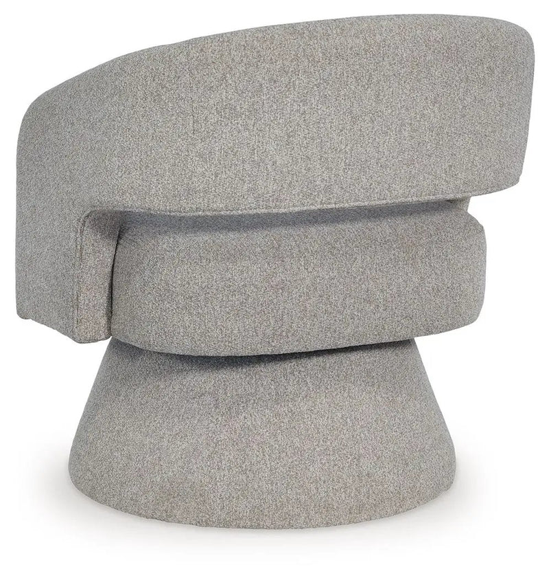Nashkins - Swivel Accent Chair - Pebble by Unique Piece Furniture