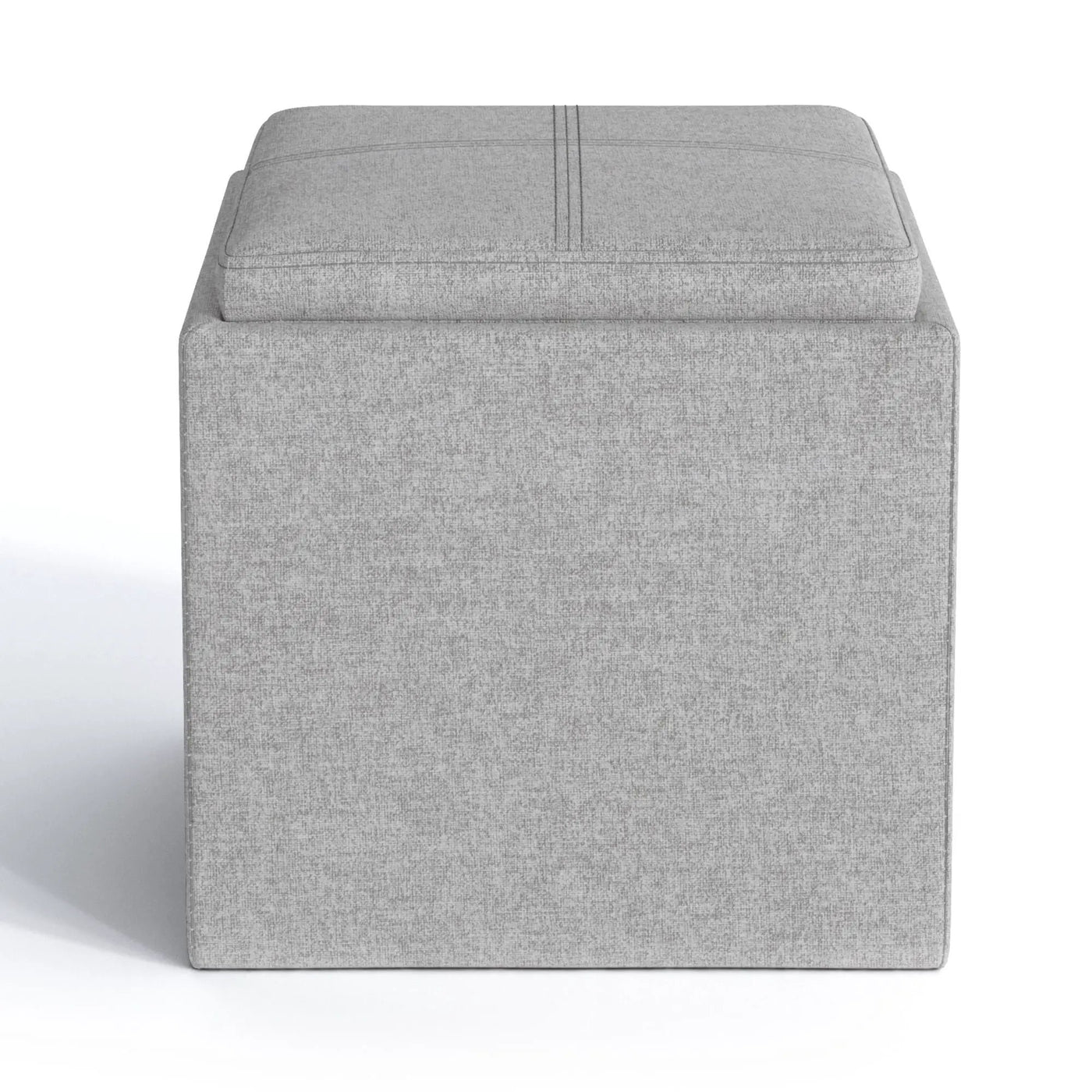 Rockwood - Upholstered Cube Storage Ottoman With Tray by Unique Piece Furniture