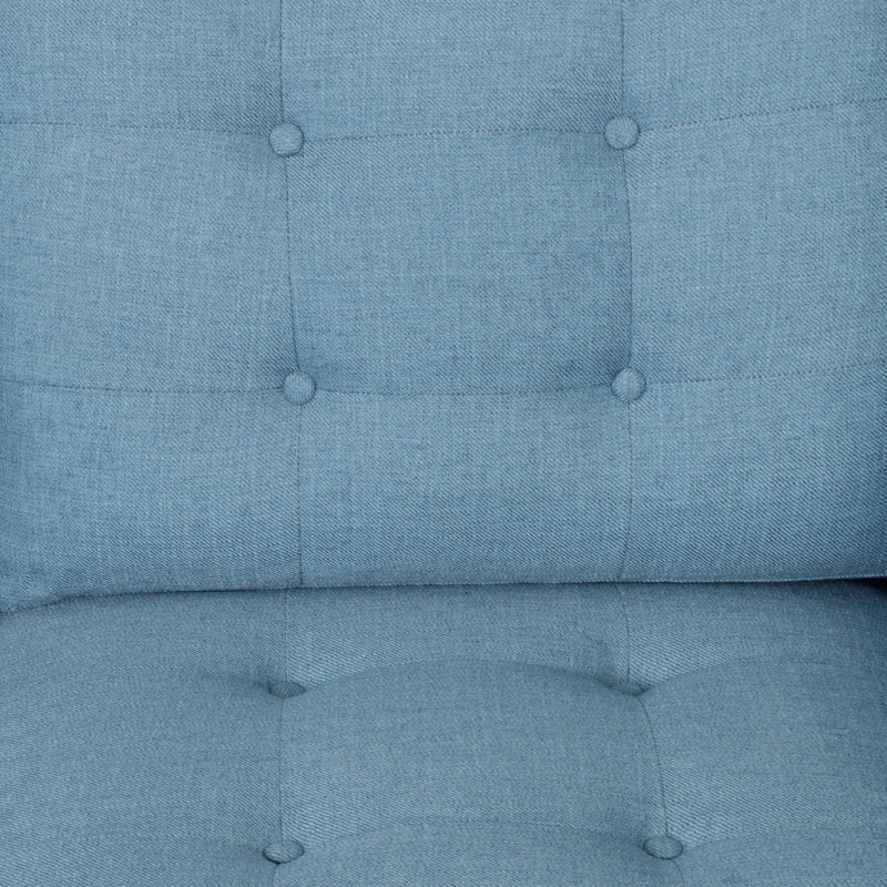 Jenny Contemporary Tufted Fabric 3 Seater Sofa by HouseOfZazla