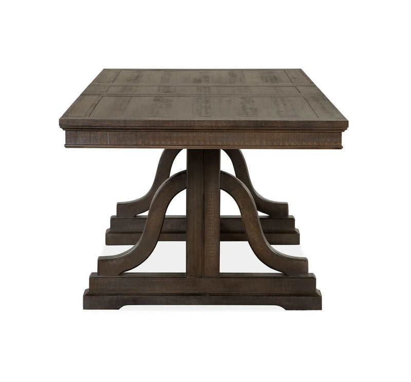 Westley Falls - Trestle Dining Table - Graphite by Unique Piece Furniture