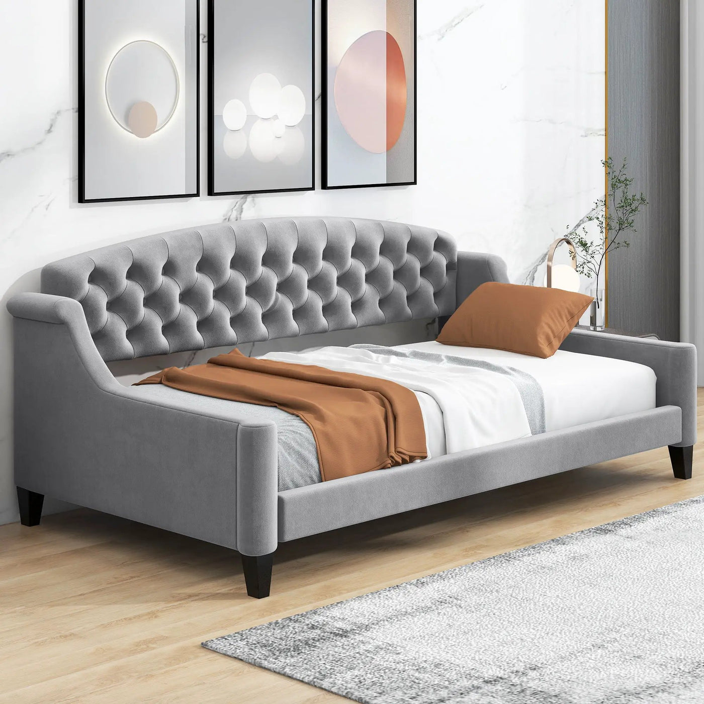 Modern Tufted Button Daybed by HouseOfZazla