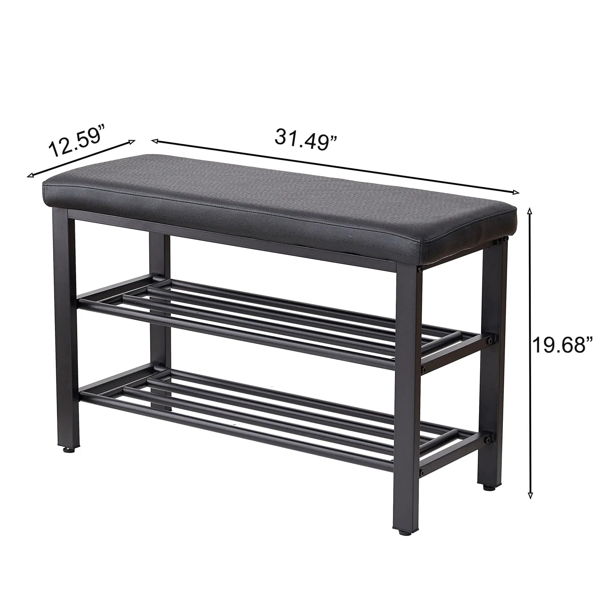 Shoe Bench With Cushion, Storage Seat For Entryway by Unique Piece Furniture