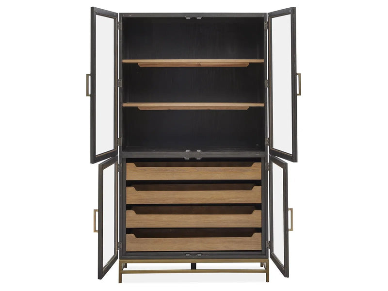 Lindon - Two Tone Dining Cabinet - Dark Brown by Unique Piece Furniture