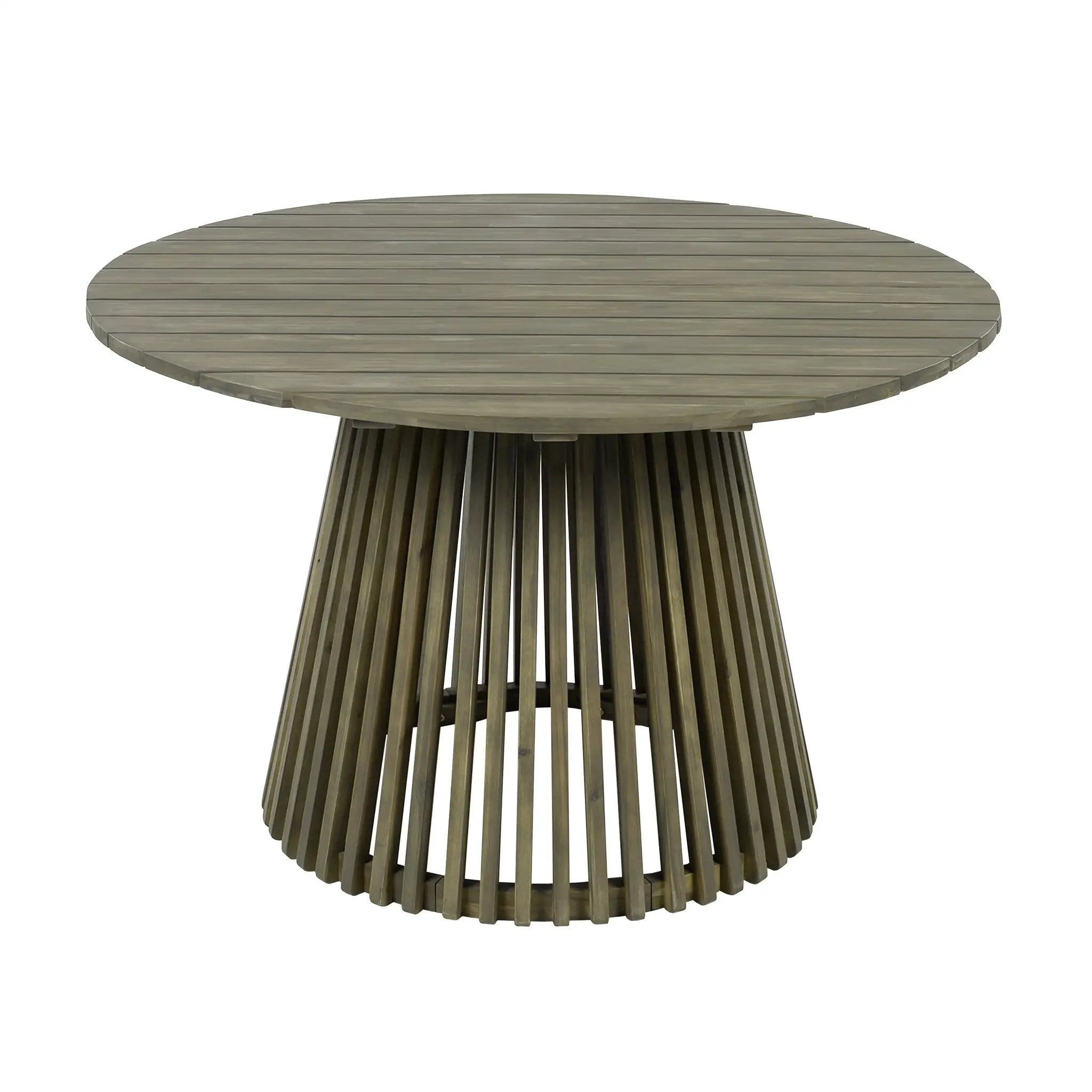 Patio Set Outdoor Acacia Wood Furniture Sets - Modern Club Chair Conversation Sets with Patio Dining Table by HouseOfZazla