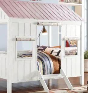 Spring - Full Bed - White / Pink by Unique Piece Furniture