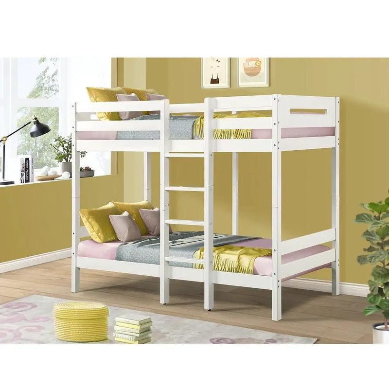 Esin - Twin Over Twin Bunk Bed - White by Unique Piece Furniture
