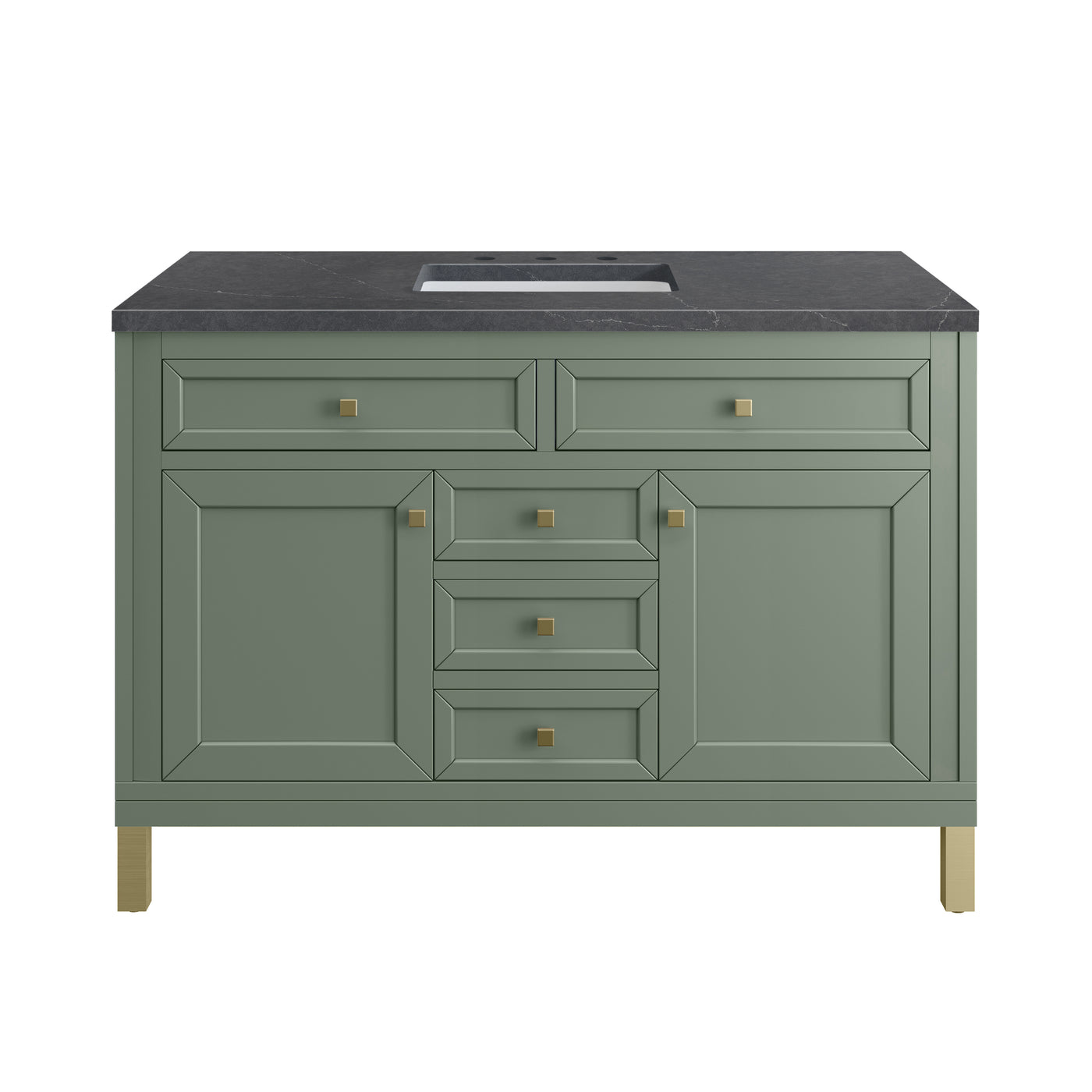 James Martin Chicago 48" Single Bathroom Vanity, Smokey Celadon, view 33