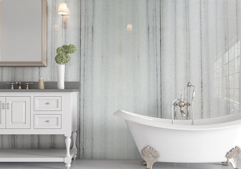 African Zebrino Polished Marble Slab Random room scene