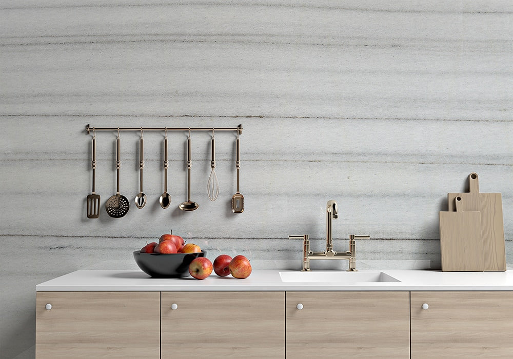 African Zebrino Polished Marble Slab Random room scene 2