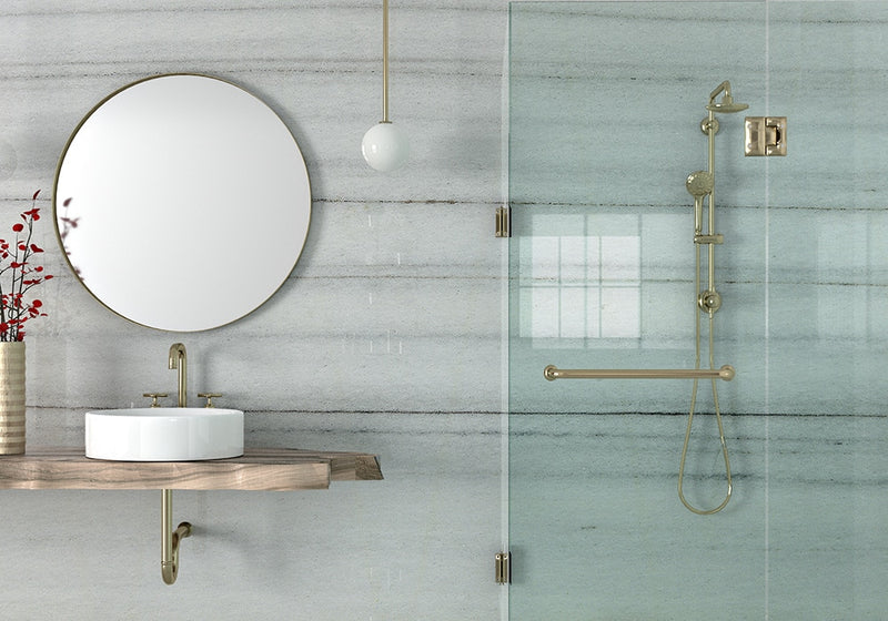 African Zebrino Polished Marble Slab Random room scene 3