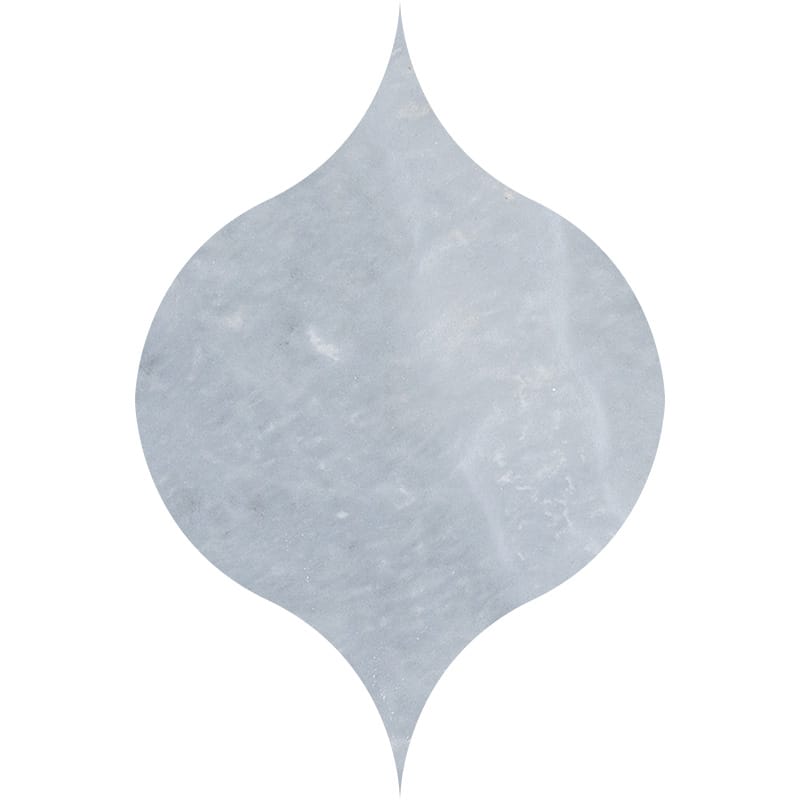Bardiglio Light Honed Winter Leaf Waterjet Marble Waterjet Mosaics 4 7/8x6 13/16 Marble Honed 4x8 Waterjet Mosaics