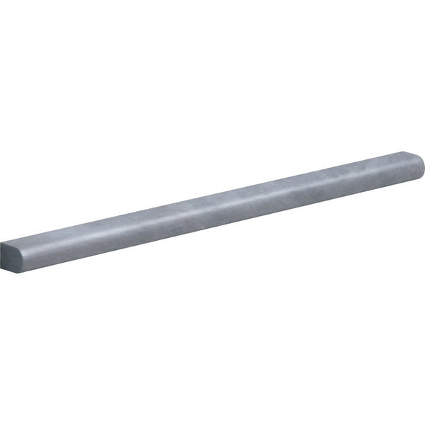 Bardiglio Light Polished Pencil Liner Marble Moldings 1/2x12