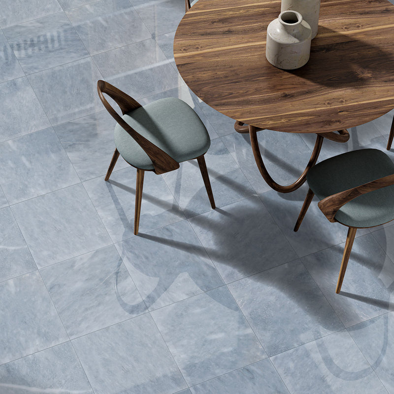 Bardiglio Light Polished Marble Tiles 12x12 Marble Polished 12x12 Tiles — 2