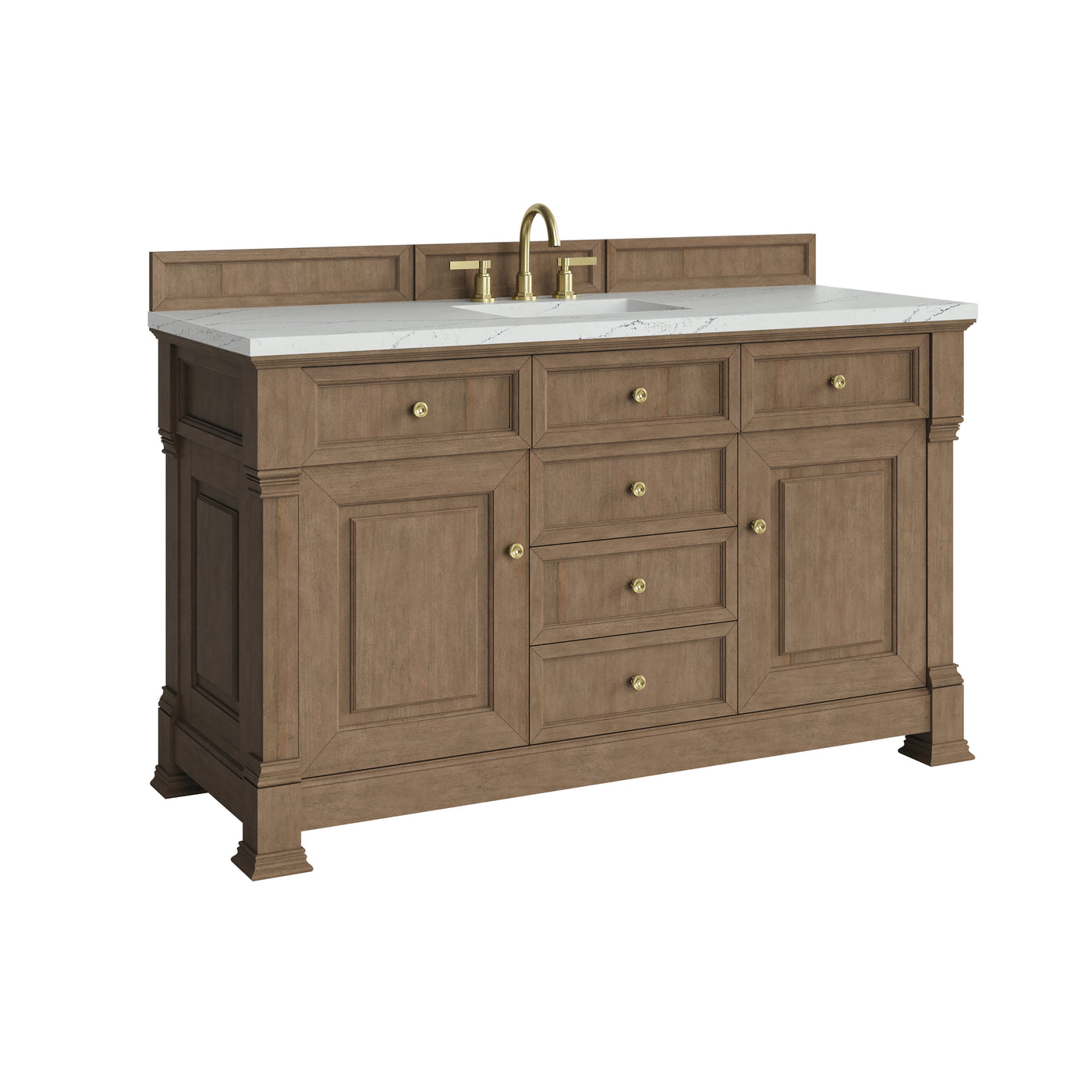 James Martin Brookfield 60" Single Bathroom Vanity, Pecan, view 39